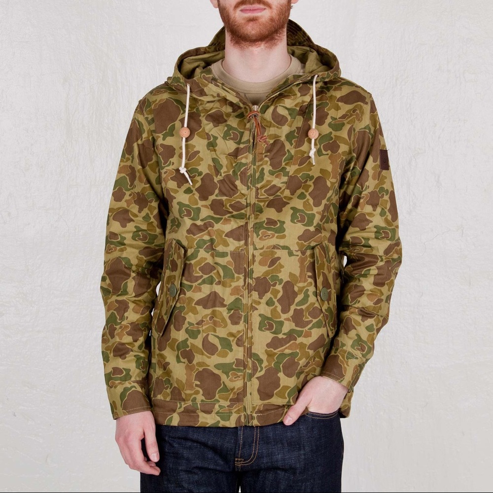 Penfield Gibson Hooded Jacket in Camo